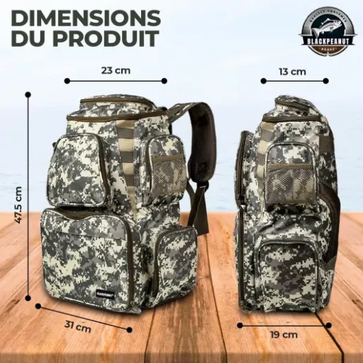 Test Blackpeanut Sac à Dos de Pêche : un sac bien fichu pour garder ton matos en ordre