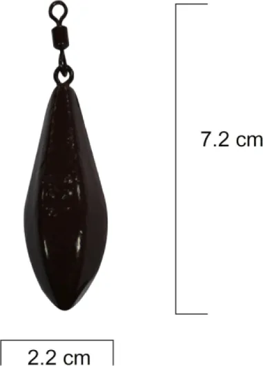 Plomb de base Long Cast - 5 x 120 g - Émerillons - Kit de plombs - Pêche de base - Pêche en poire - Poids en plomb - Plomb de pêche - Plomb - Plomb - Plomb à la carpe