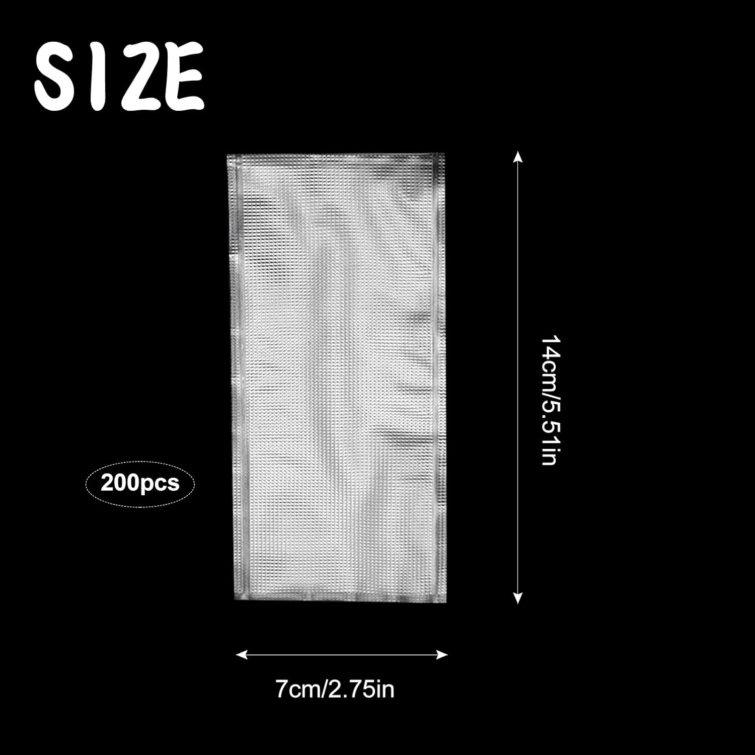 200 Pièces Sachets en PVA Soluble dans l'eau Rapide, 7×14cm Sac Soluble Peche Carpe pour Tous Les Types D'appâts à Granulés, vers de Terre, Maïs pour Nicher