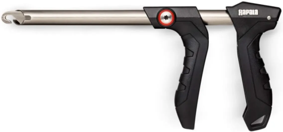 Pince de Pêche Dégorgeoir RCD Hook Remover - Matériel de Pêche en Acier Inoxydable - Pince Dégorgeoir Pêche pour Retirer les Hameçons - Poignées Ergonomiques - 27cm - Noir/Rouge