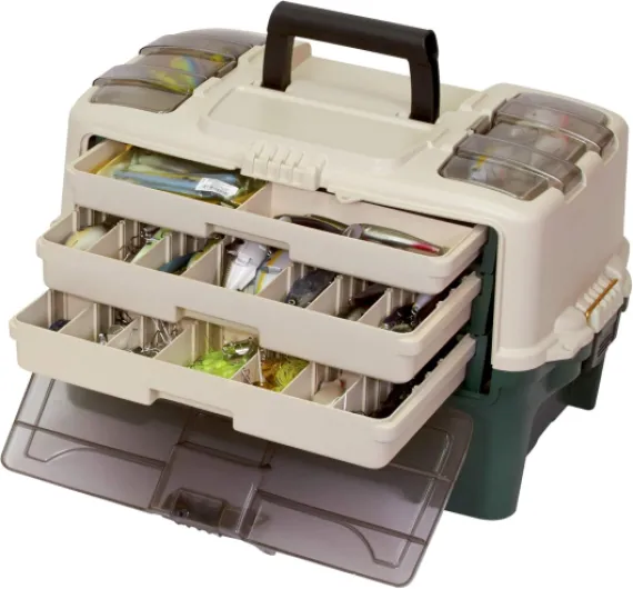 Hybrid Hip Tackle System, Taille Unique, Blanc et Vert, Rangement Premium pour matériel de pêche avec tiroirs Amovibles, Convient aux boîtes Utilitaires Stowaway, Rangement pour la pêche 3113305