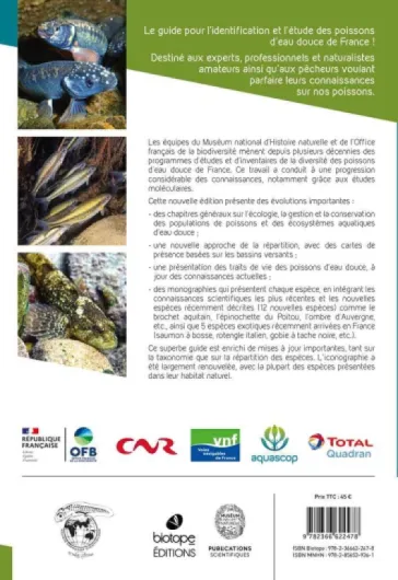 Les poissons d'eau douce de France - 2e édition