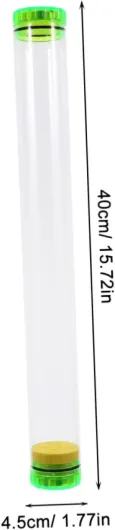 Tube Flotteur De Pêche Transparent 2 Pièces Accessoire De Rangement Portable avec Éponge Intégrée Protection Flotteurs Matériel De Pêche Léger Et Pratique