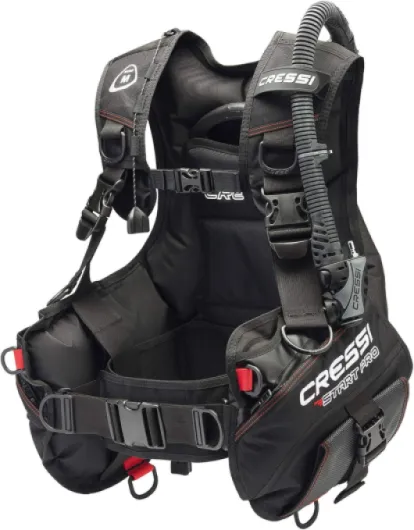 Start Pro Scuba Set - Set de Plongée Jacket Start Pro, Détendeur MC9 Compact et Octopus Compact + Console 2 avec Fouet, Noir/Argent/Jaune INT/DIN Unisex Noir/Argent/Jaune INT XS