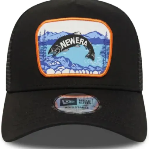 Test New Era Fishing Olive A-Frame Adjustable Trucker Cap : la casquette de pêche qui fait le job sans chichis