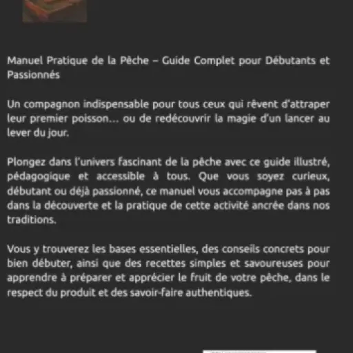 Test LA PÊCHE DE A à Z : un guide basique pour débuter sans se prendre la tête