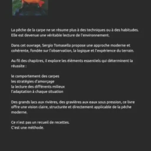Test Carp Fishing: Approche Moderne et Science : un bouquin très théorique pour ceux qui aiment comprendre le pourquoi du comment