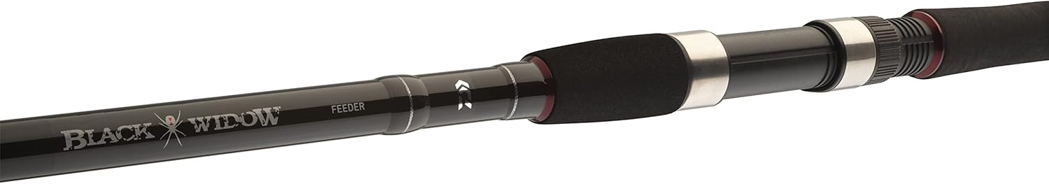 Daiwa Black Widow Feeder, Canne à Pêche aux Carnassiers 3.9m / 0g-150g