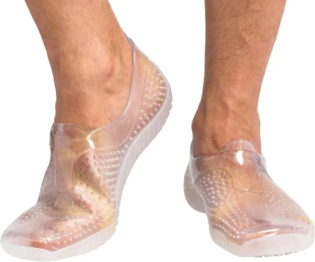 CRESSI Water Shoes d’Eau antidérapantes, légères et Flexibles pour mer, Piscine, rochers et rivière, Chaussures Aquatiques pour Homme et Femme, adaptées aux Voyages, au Bateau et à la Plage 40 EU Clair
