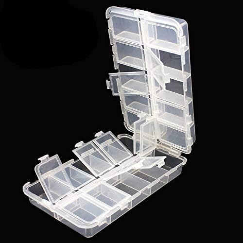 Boîte à Outils de Pêche Premium avec 20 Compartiments, Boîtes de Rangement pour Matériel de Pêche, Organisateur de Boîte de Rangement en Plastique Ajustable, Organisateur de Boîte de Rangement