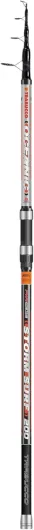 Kit Surfcasting Canne à trajet OCEANIC Storm Surf télescopique 4,20 m 200 g + Moulinet Trabucco 2 cannes + 2 OCEANIC 8000